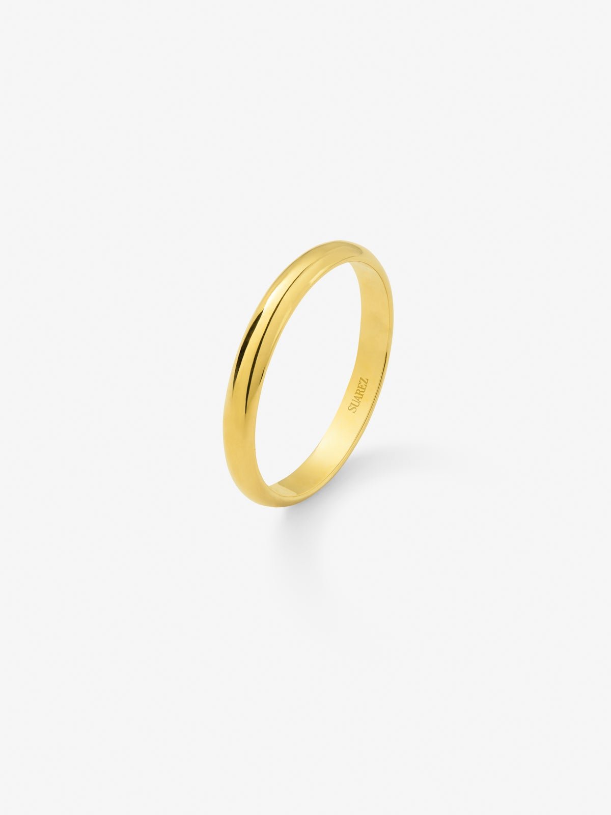 Alianza de boda de oro amarillo de 18K 