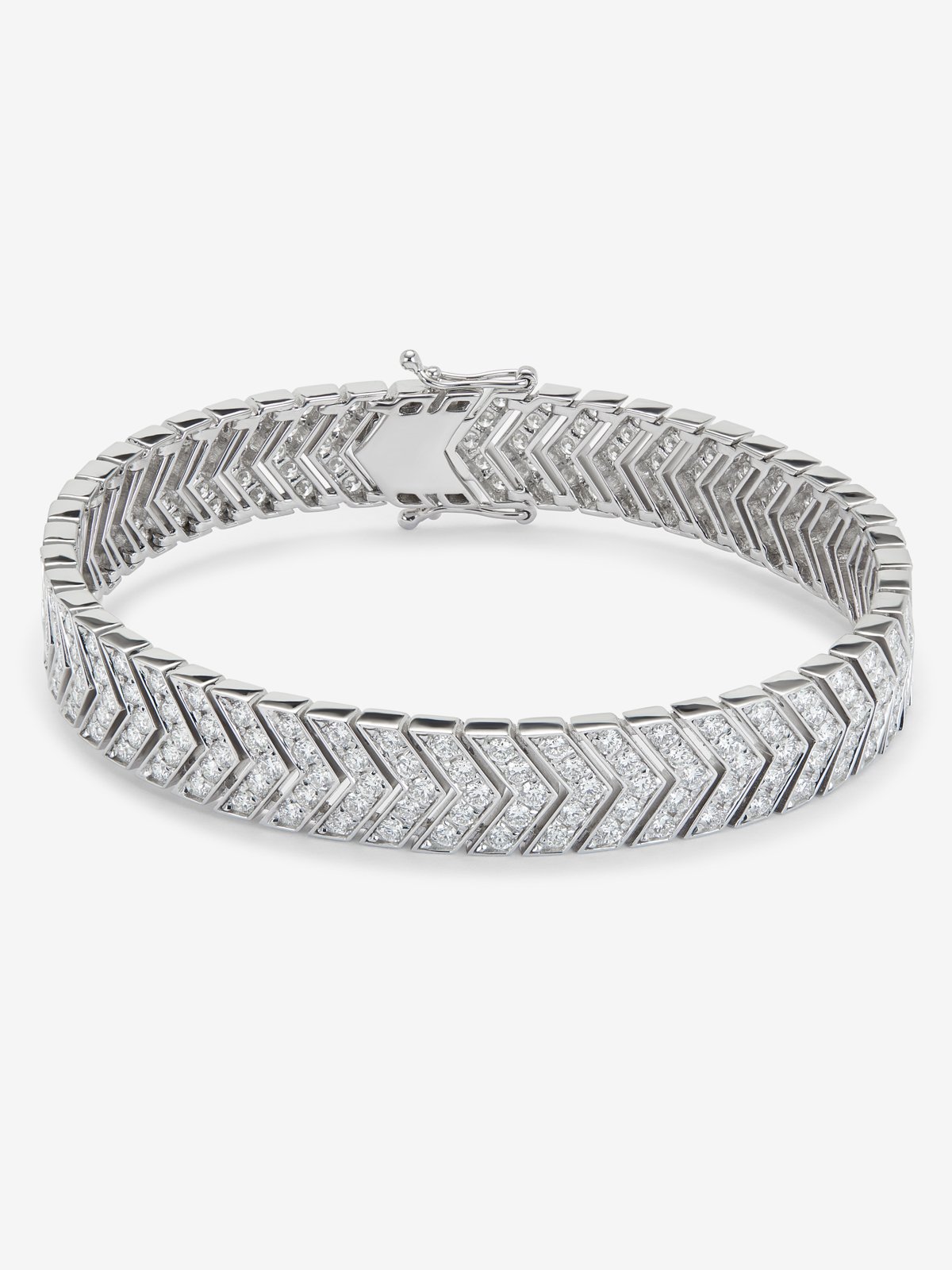 18K White Gold Bracelet with Diamond