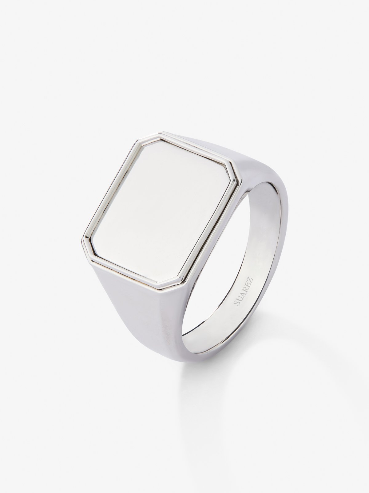 Anillo de sello grande de plata 925 