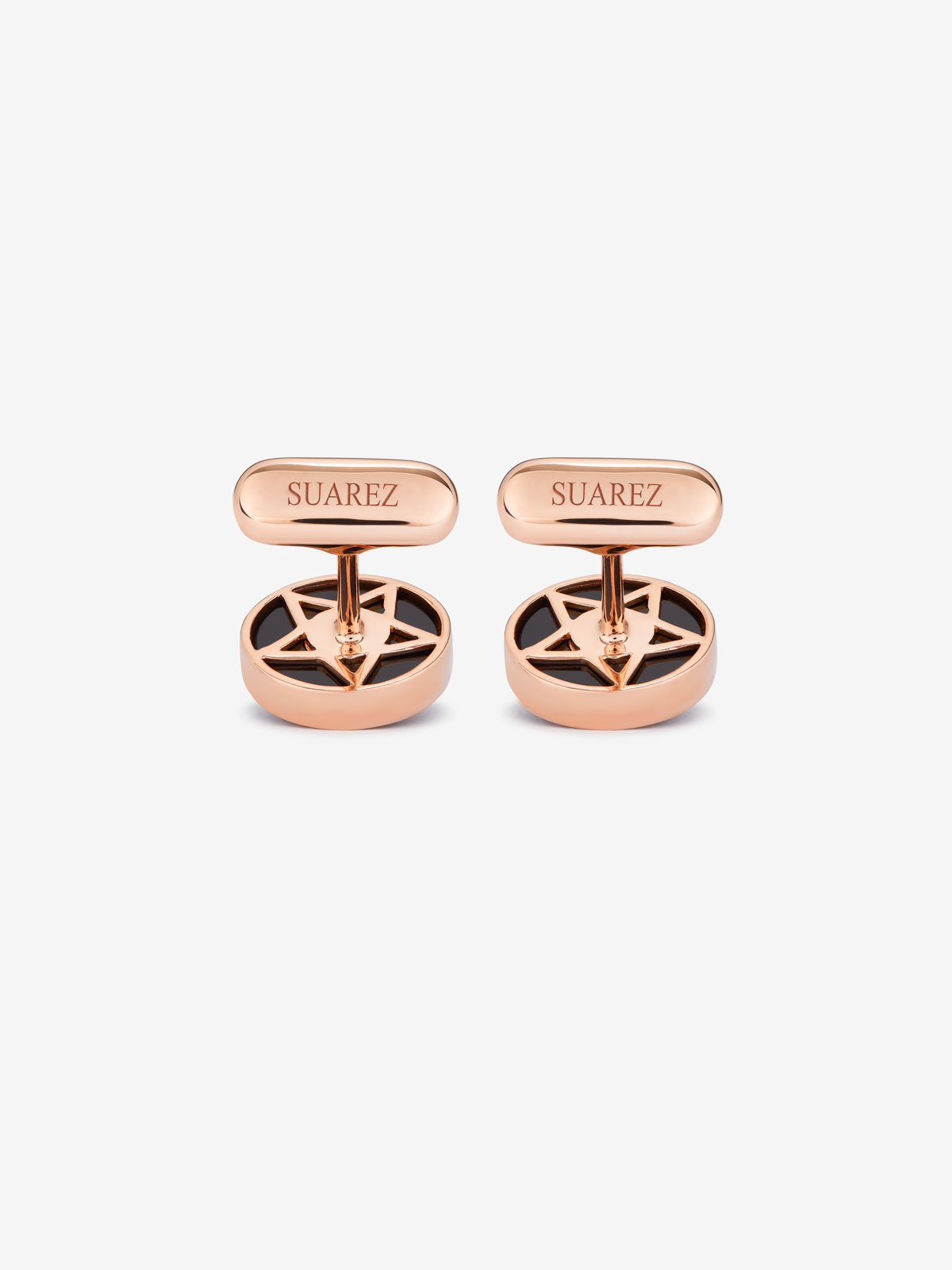 Rose Gold and Onyx Cufflinks