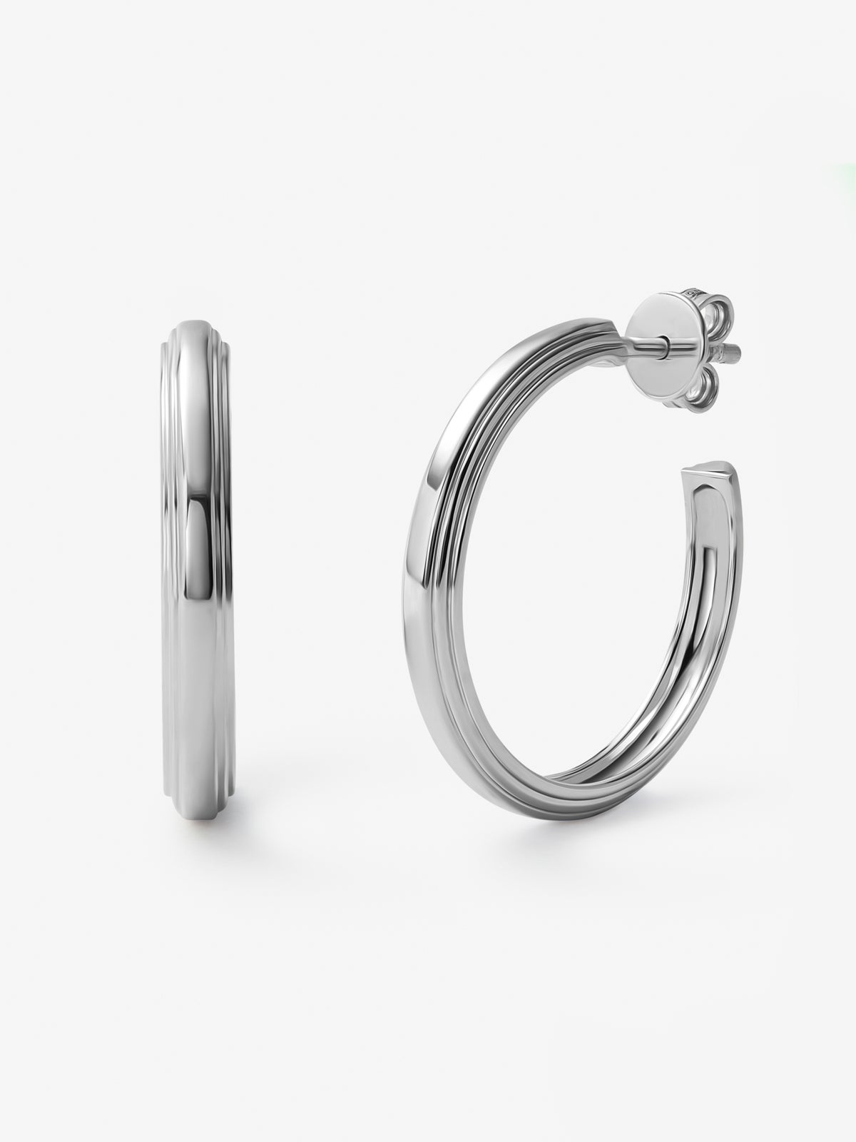 Pendientes de aro de plata 925