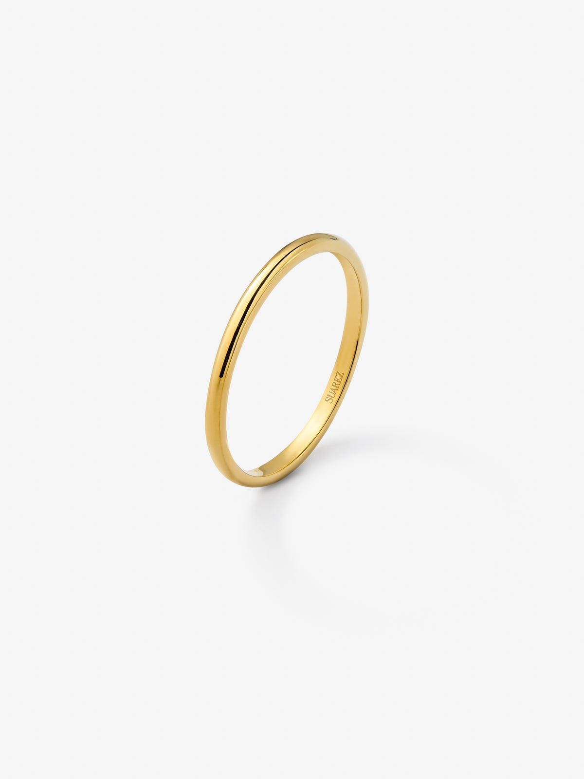 Alianza de boda de oro amarillo de 18K