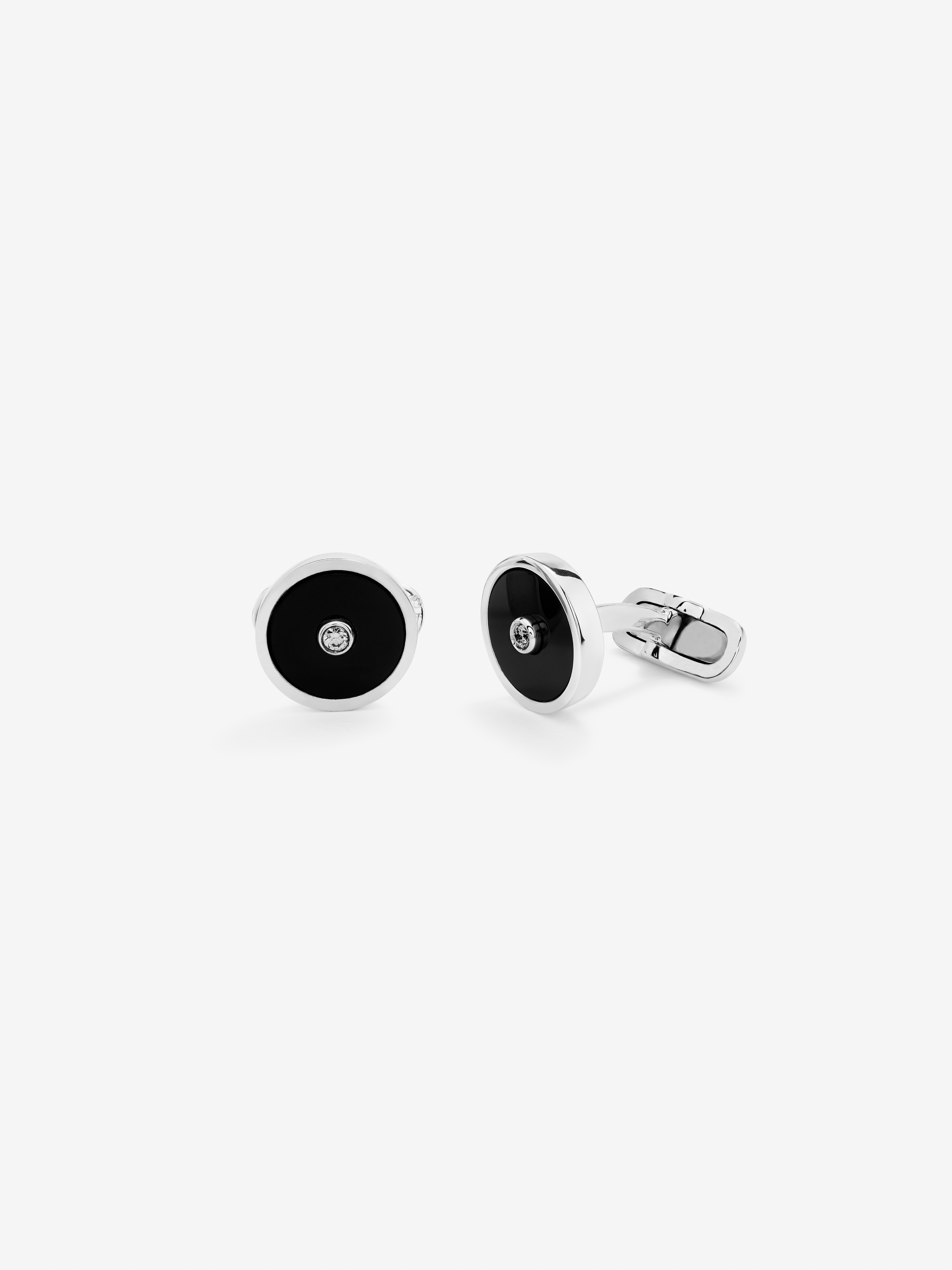 925 Silver and Onyx Cufflinks