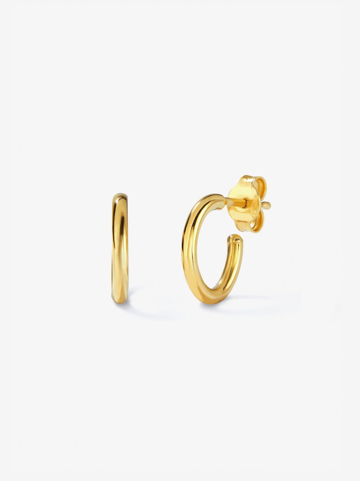 18K Yellow Gold Hoop Earrings
