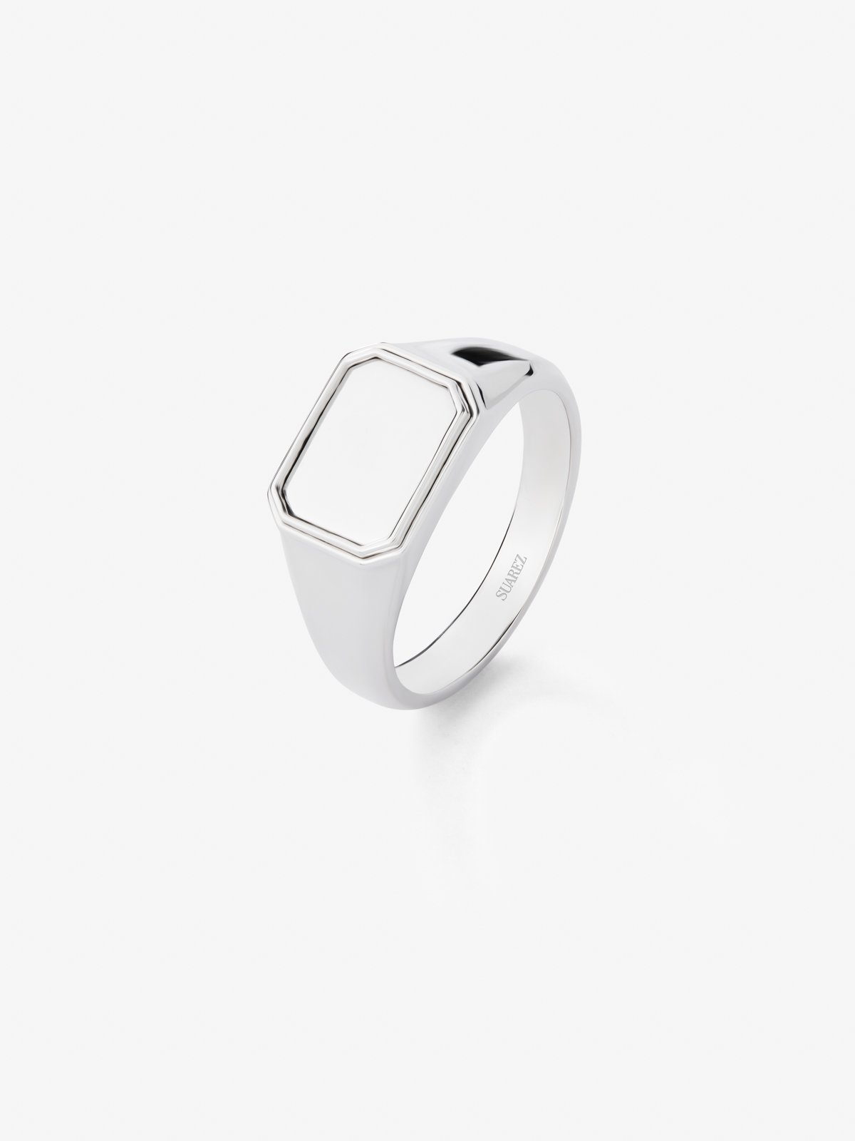 925 silver medium signet ring