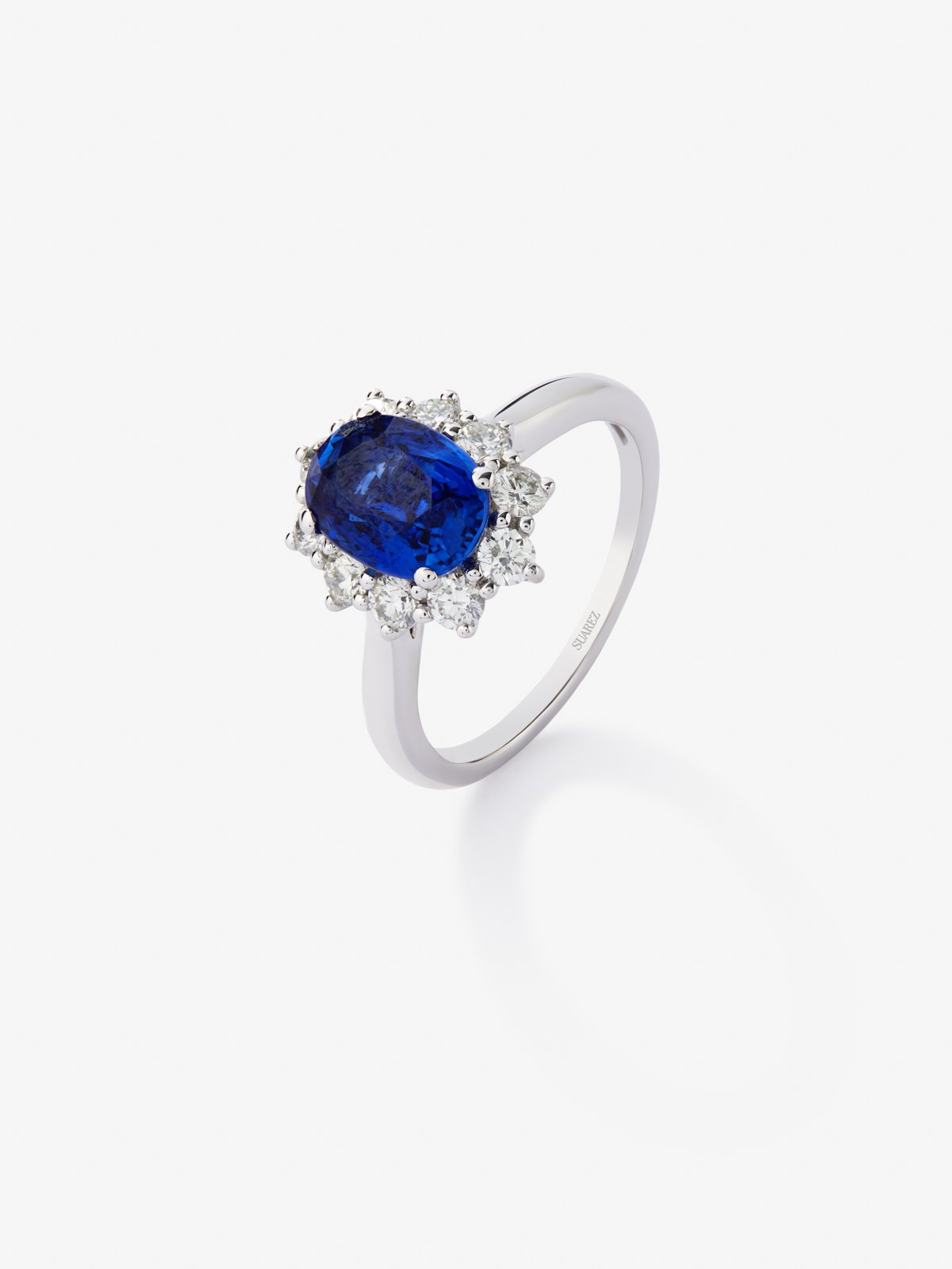 18K White Gold Ring with Azul Blue Saber