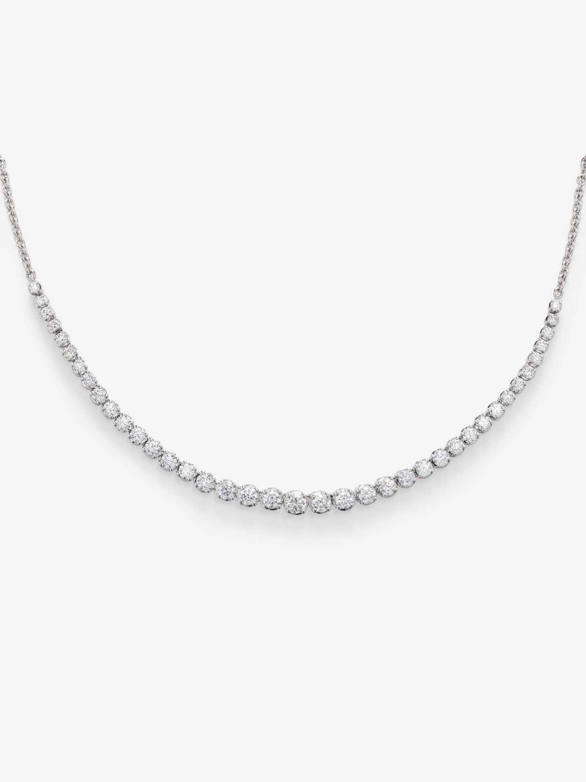 18k white gold necklace with 1.93cts diamonds