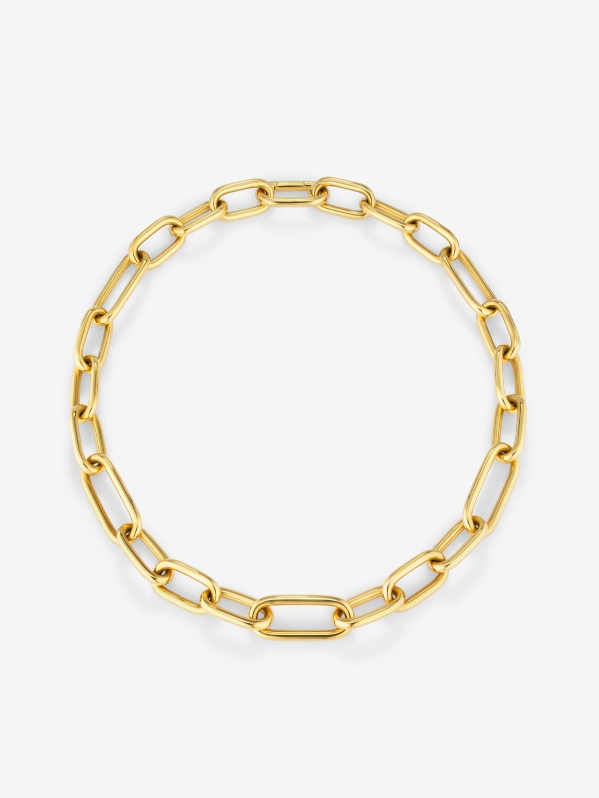 Extra Large Link Necklace in 18K Yellow Gold