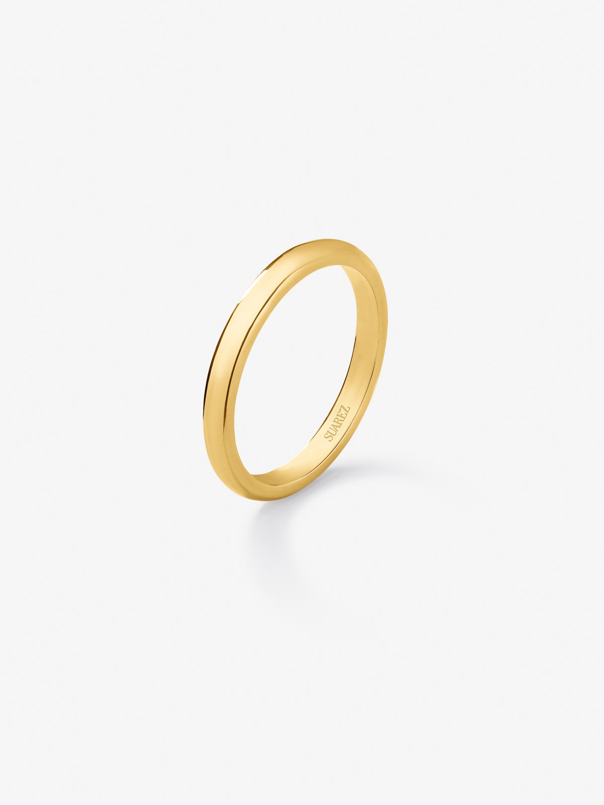 18K 1.55mm yellow flat compromise ring