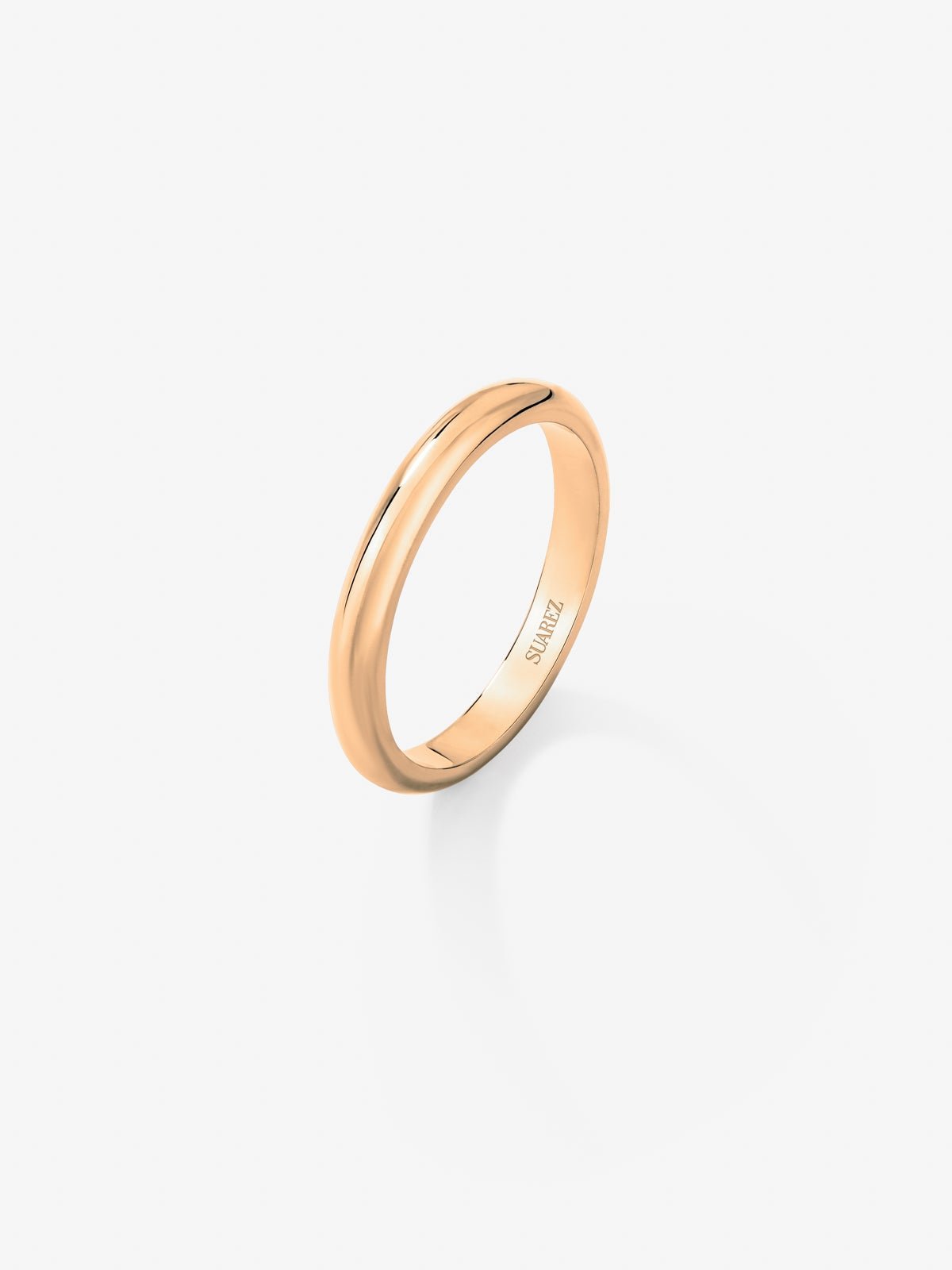 18K rose gold wedding ring