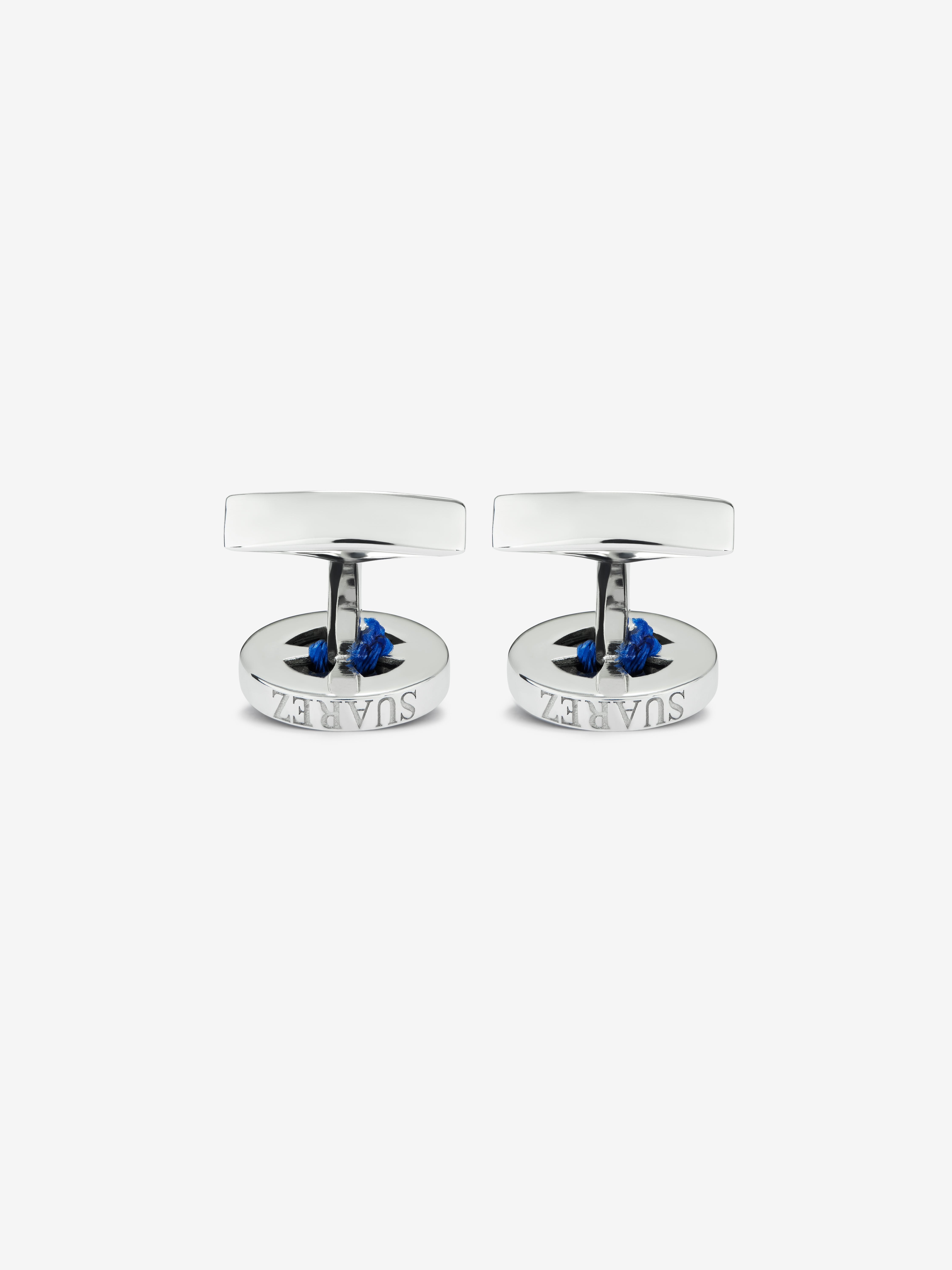Gemelos de plata 925 y onix