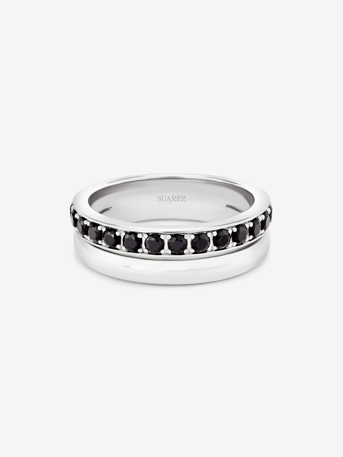 Anillo de plata 925 con 15 espinelas en talla brillante