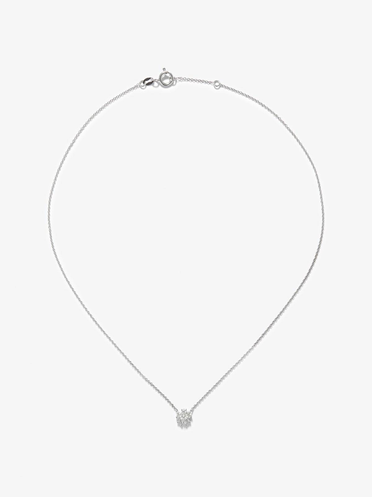 18kt white gold pendant with diamonds